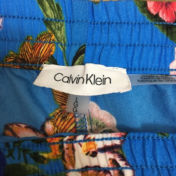 Calvin Klein Printed Wide Leg Pants size L - Picture 8 of 8